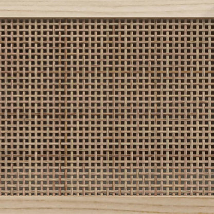 TV-Schrank Braun 105x30x40 cm Massivholz Kiefer Natur-Rattan - Pazzar.ch