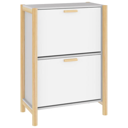 Schuhschrank Weiß 57,5x33x80 cm Holzwerkstoff - Pazzar.ch