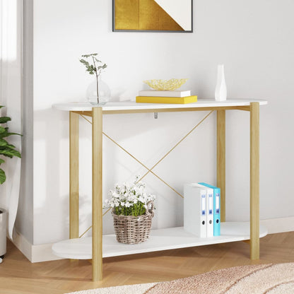 Konsolentisch Weiß 110x38x75 cm Holzwerkstoff - Pazzar.ch
