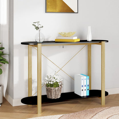 Konsolentisch Schwarz 110x38x75 cm Holzwerkstoff - Pazzar.ch