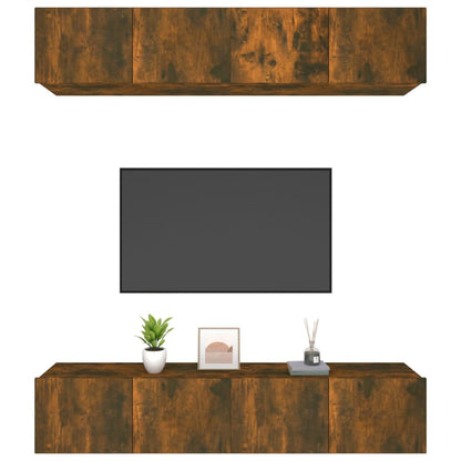 TV-Schränke 4 Stk. Sonoma-Eiche 80x30x30 cm Holzwerkstoff - Pazzar.ch