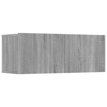 TV-Schränke 4 Stk. Grau Sonoma 80x30x30 cm Holzwerkstoff - Pazzar.ch