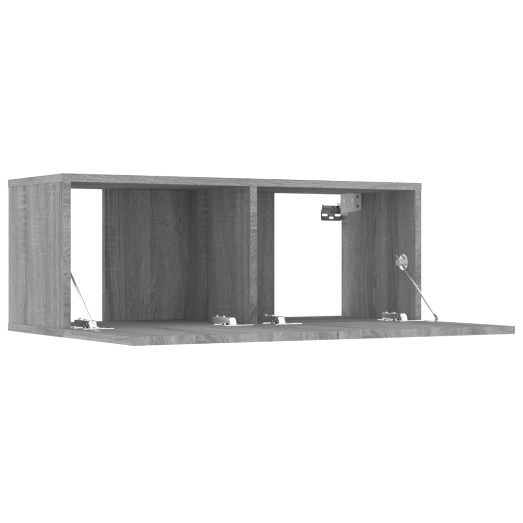 TV-Schränke 4 Stk. Grau Sonoma 80x30x30 cm Holzwerkstoff - Pazzar.ch