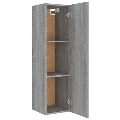 4-tlg. TV-Schrank-Set Grau Sonoma Holzwerkstoff - Pazzar.ch