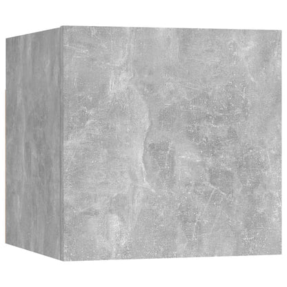 6-tlg. TV-Schrank-Set Betongrau Holzwerkstoff - Pazzar.ch