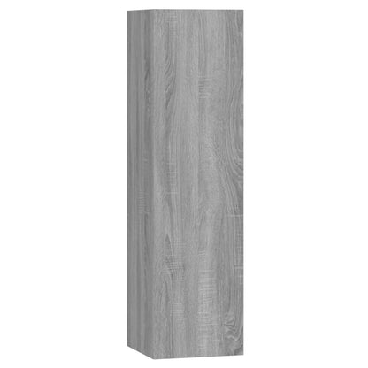 7-tlg. TV-Schrank-Set Grau Sonoma Holzwerkstoff - Pazzar.ch