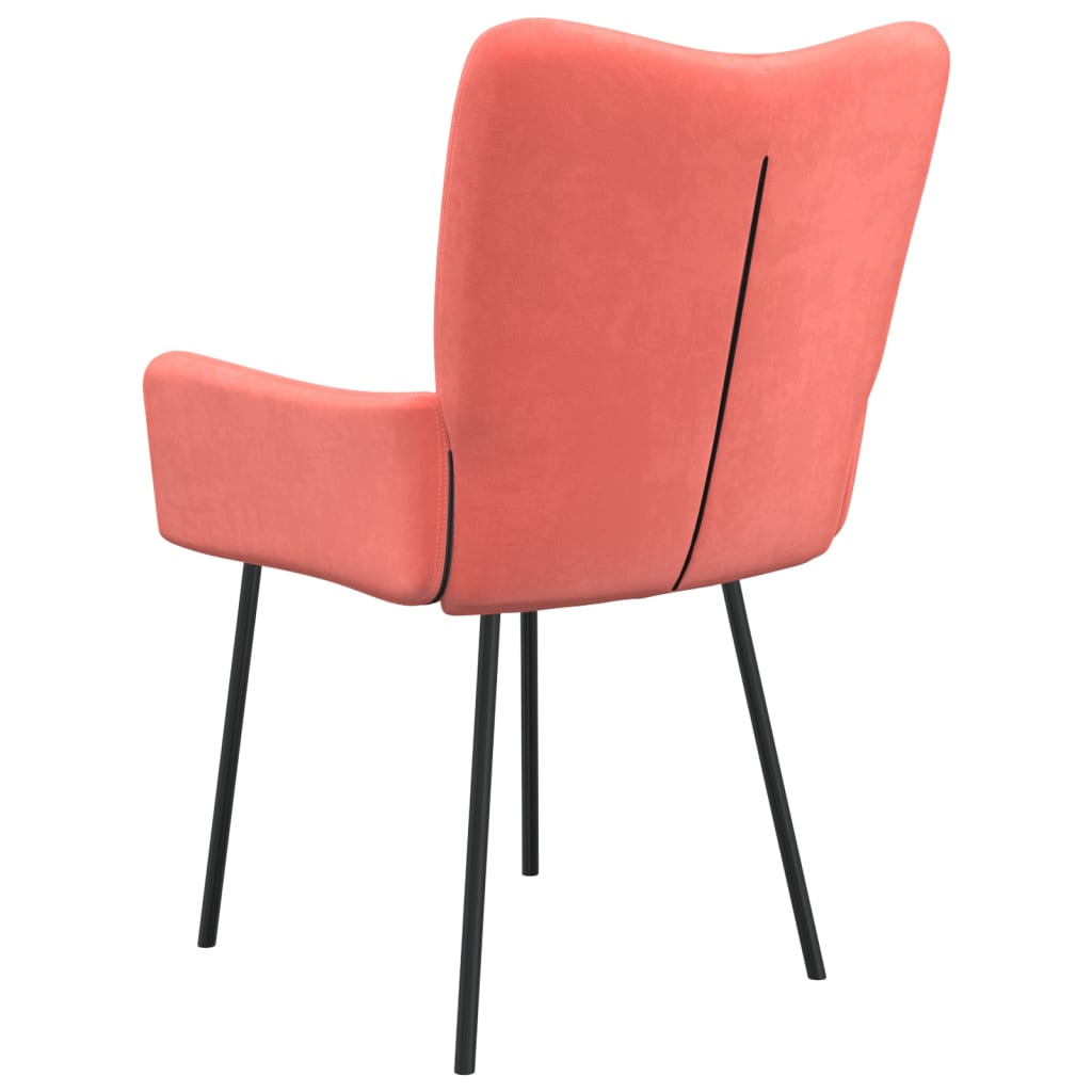 Esszimmerstühle 2 Stk. Rosa Samt - Pazzar.ch