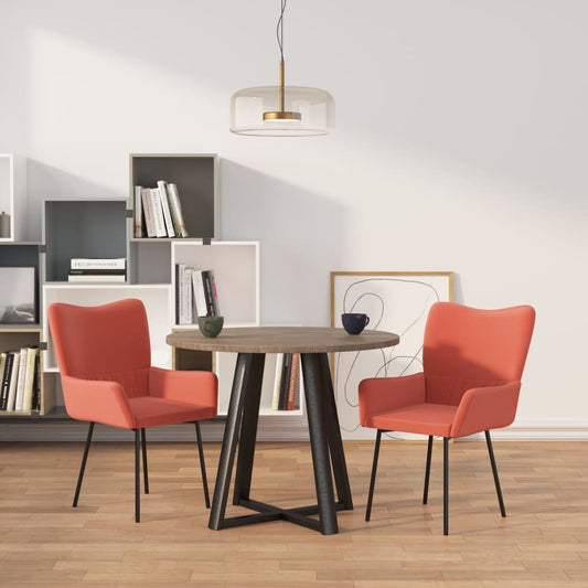 Esszimmerstühle 2 Stk. Rosa Samt - Pazzar.ch