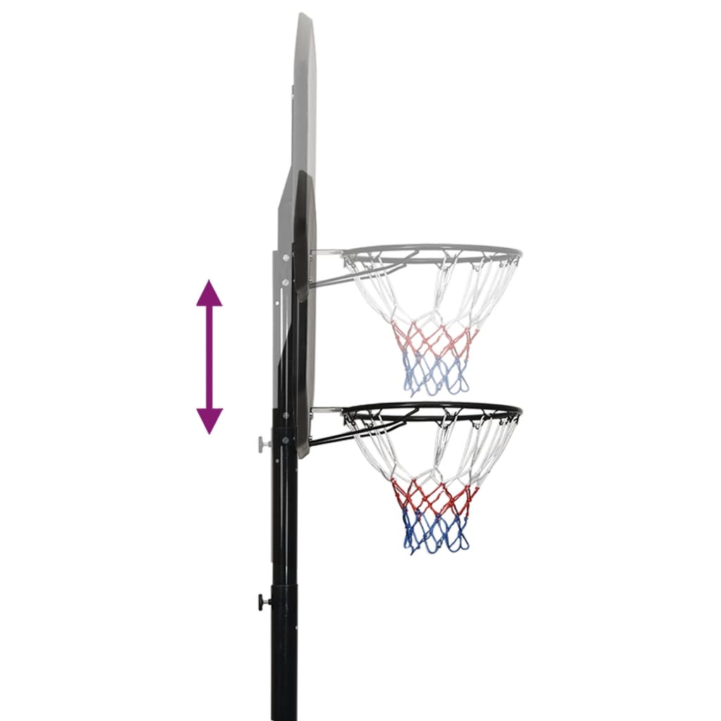 Basketballständer Schwarz 258-363 cm Polyethylen - Pazzar.ch
