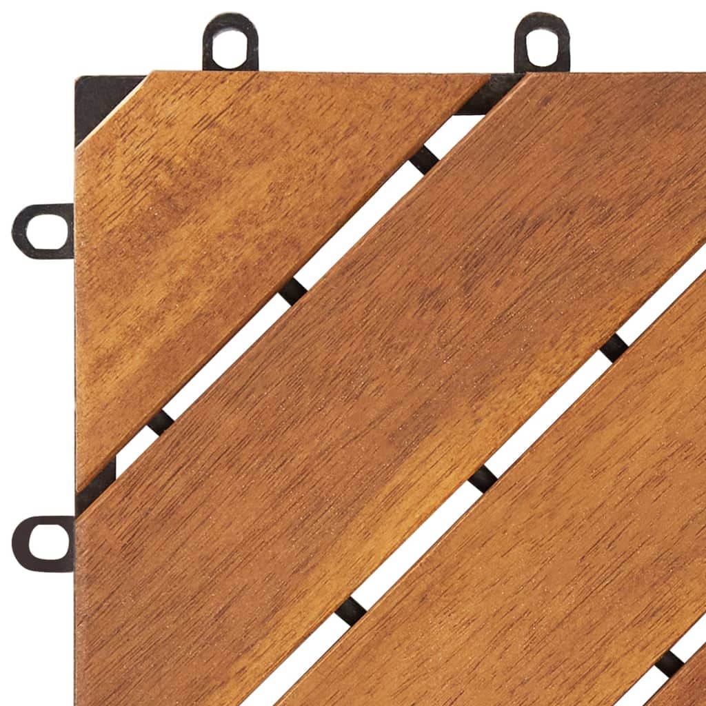 Terrassenfliesen 30 Stk. Braun 30x30 cm Massivholz Akazie - Pazzar.ch