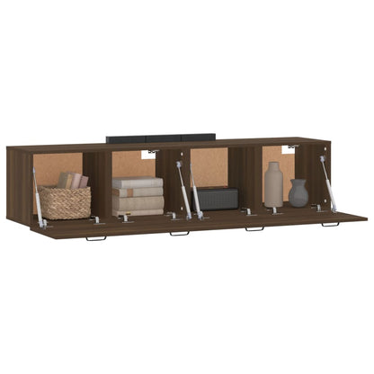 Wandschränke 2Stk Braun Eichen-Optik 60x36,5x35cm Holzwerkstoff - Pazzar.ch