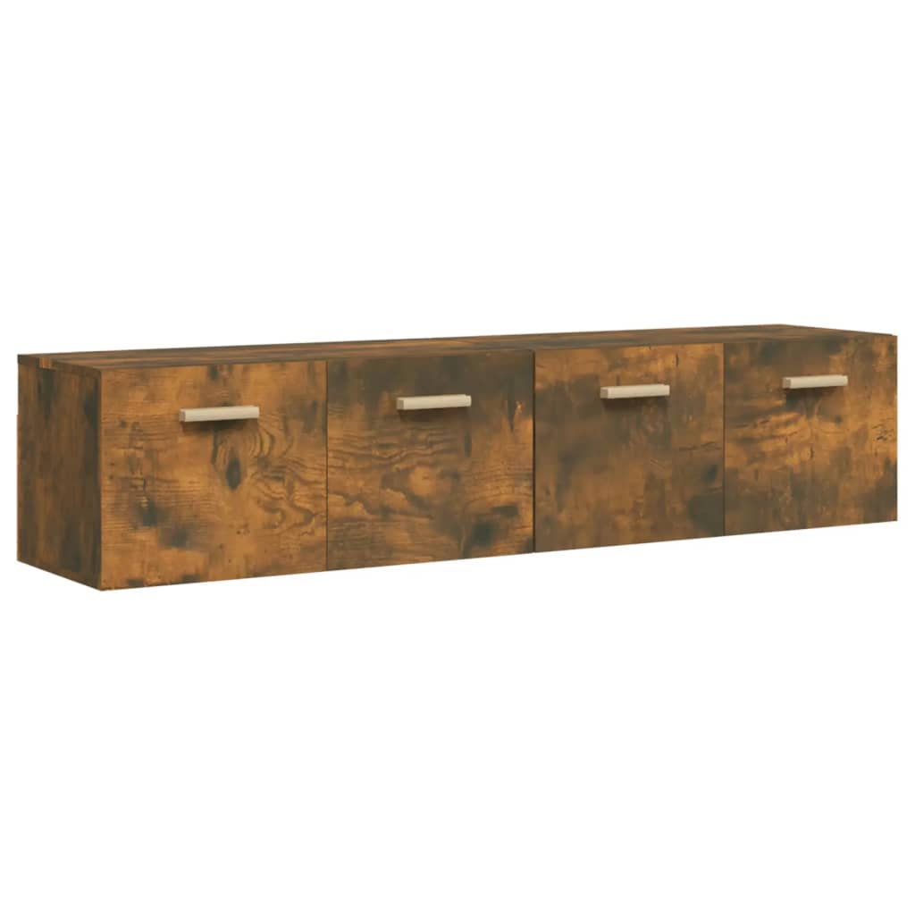 Wandschränke 2 Stk. Räuchereiche 80x35x36,5 cm Holzwerkstoff - Pazzar.ch