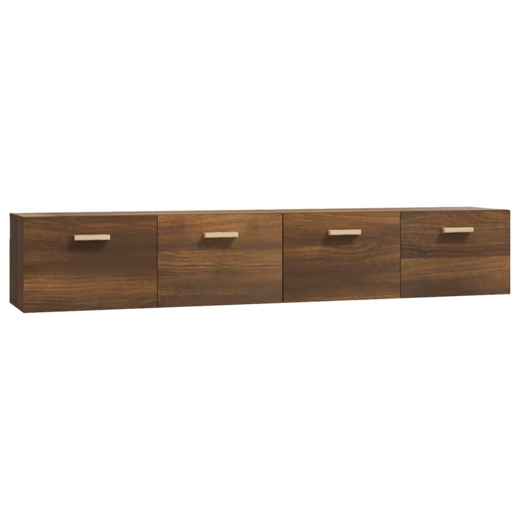 Wandschränke 2 Stk. Braun Eichen-Optik 100x36,5x35 cm - Pazzar.ch