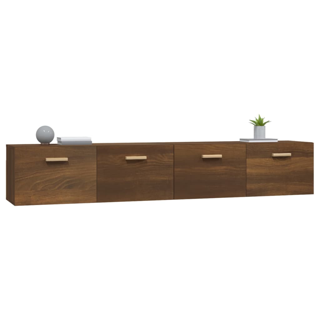 Wandschränke 2 Stk. Braun Eichen-Optik 100x36,5x35 cm - Pazzar.ch