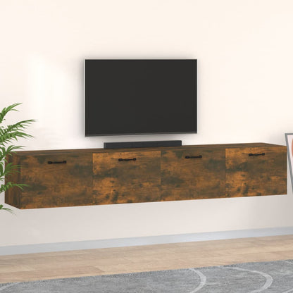 Wandschränke 2 Stk. Räuchereiche 100x36,5x35 cm Holzwerkstoff - Pazzar.ch
