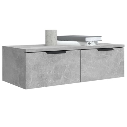 Wandschränke 2 Stk. Betongrau 68x30x20 cm Holzwerkstoff - Pazzar.ch