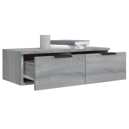 Wandschränke 2 Stk. Grau Sonoma 68x30x20 cm Holzwerkstoff - Pazzar.ch