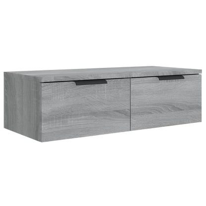 Wandschränke 2 Stk. Grau Sonoma 68x30x20 cm Holzwerkstoff - Pazzar.ch