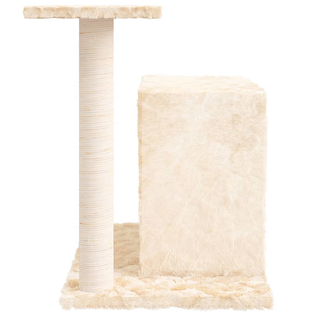 Kratzbaum mit Sisal-Kratzsäule Creme 51 cm - Pazzar.ch