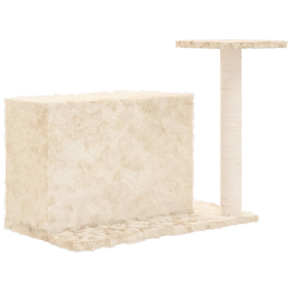 Kratzbaum mit Sisal-Kratzsäule Creme 51 cm - Pazzar.ch