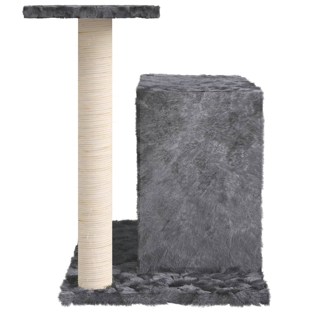 Kratzbaum mit Sisal-Kratzsäule Dunkelgrau 51 cm - Pazzar.ch