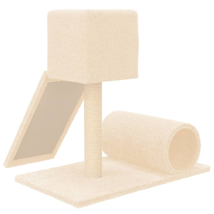 Kratzbaum mit Sisal-Kratzsäule Creme 59 cm - Pazzar.ch