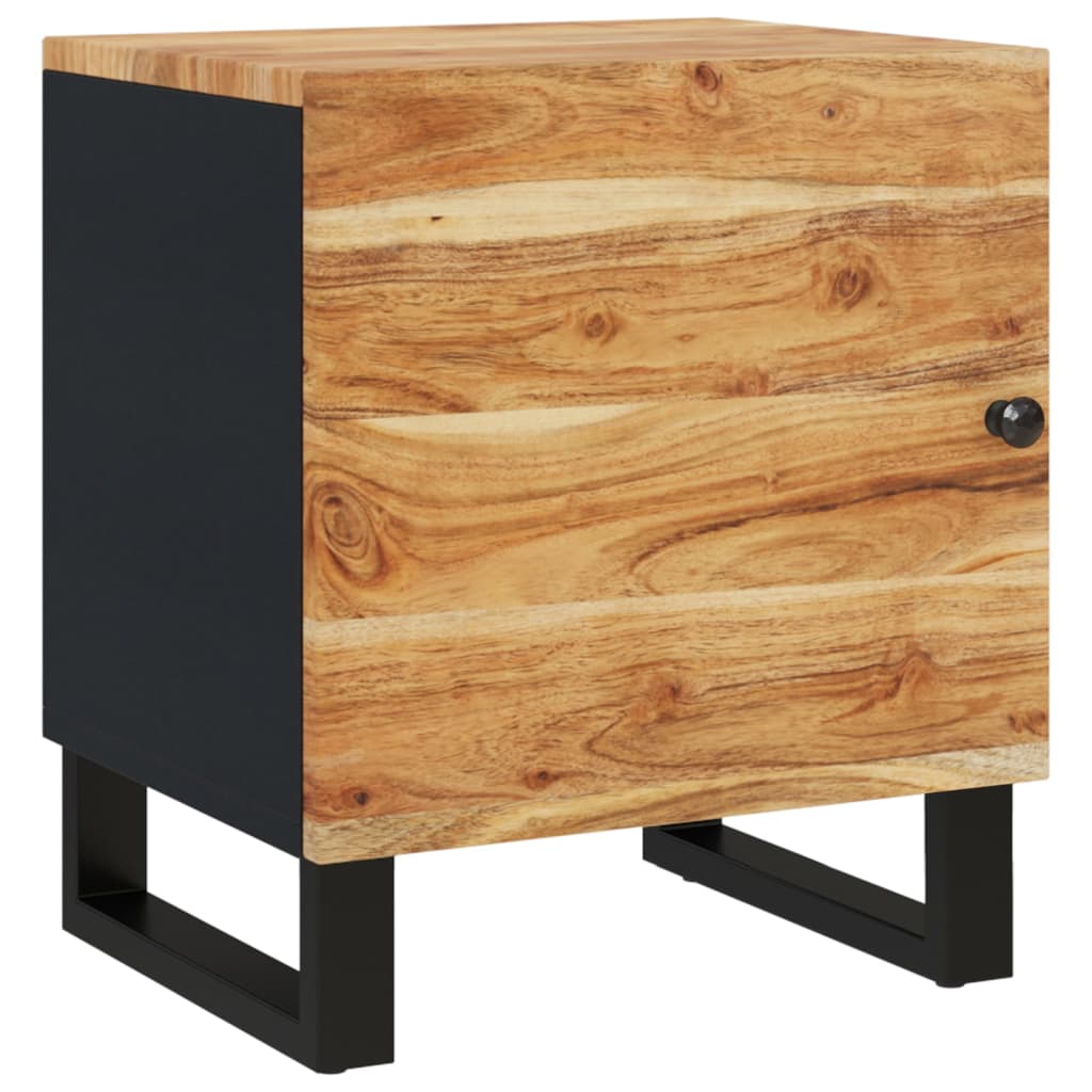 Nachttische 2 Stk. 40x33x46 cm Massivholz Akazie - Pazzar.ch