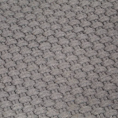Teppich Rechteckig Grau 160x230 cm Baumwolle - Pazzar.ch