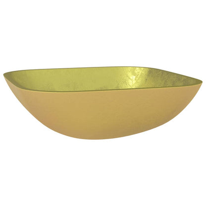 Waschbecken Glas 42x42x14 cm Gold - Pazzar.ch