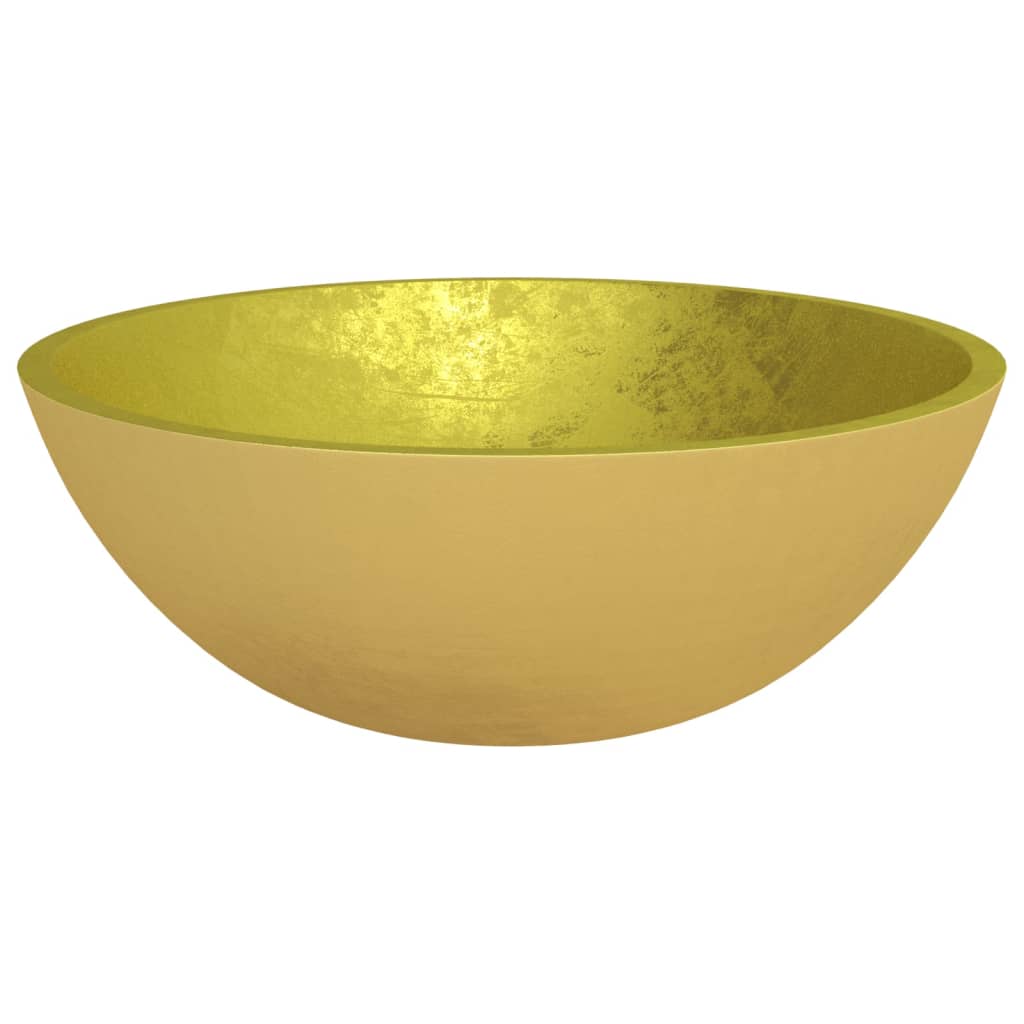 Waschbecken Glas 50x37x14 cm Gold - Pazzar.ch