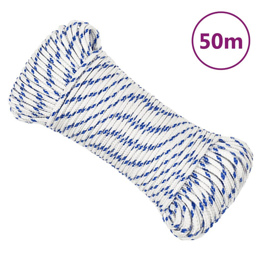 Bootsseil Weiß 3 mm 50 m Polypropylen - Pazzar.ch
