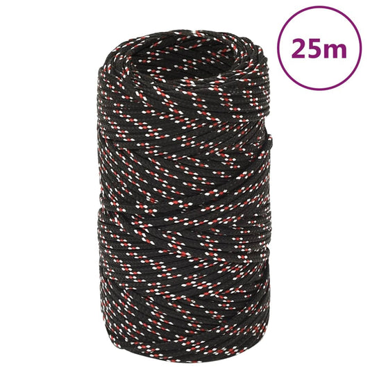 Bootsseil Schwarz 2 mm 25 m Polypropylen - Pazzar.ch