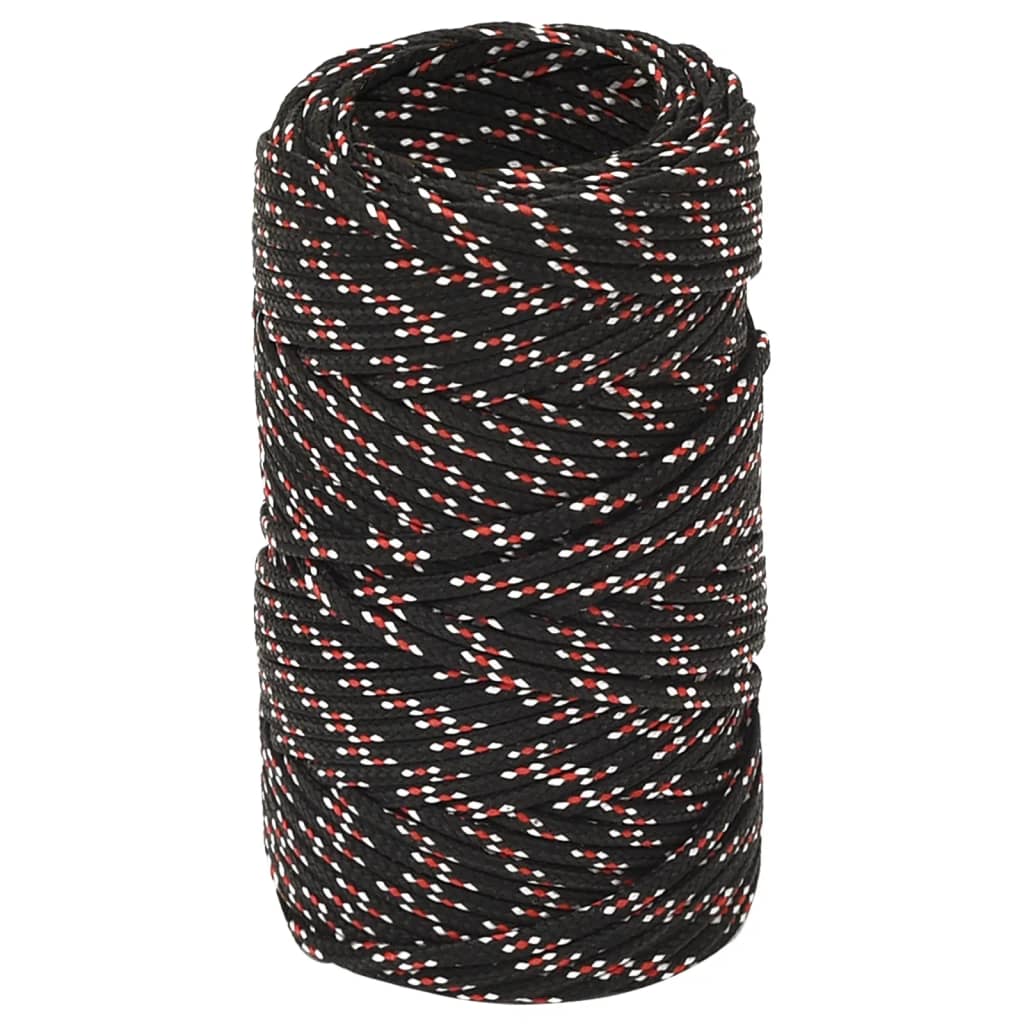 Bootsseil Schwarz 2 mm 25 m Polypropylen