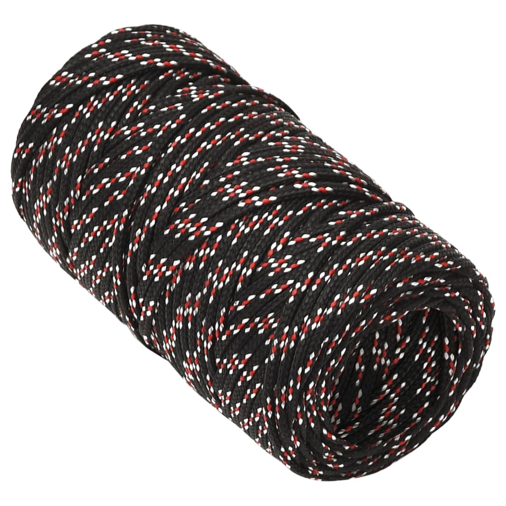 Bootsseil Schwarz 2 mm 25 m Polypropylen