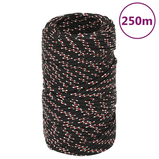Bootsseil Schwarz 2 mm 250 m Polypropylen - Pazzar.ch