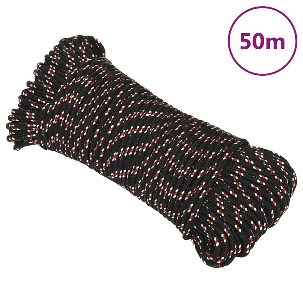 Bootsseil Schwarz 3 mm 50 m Polypropylen - Pazzar.ch
