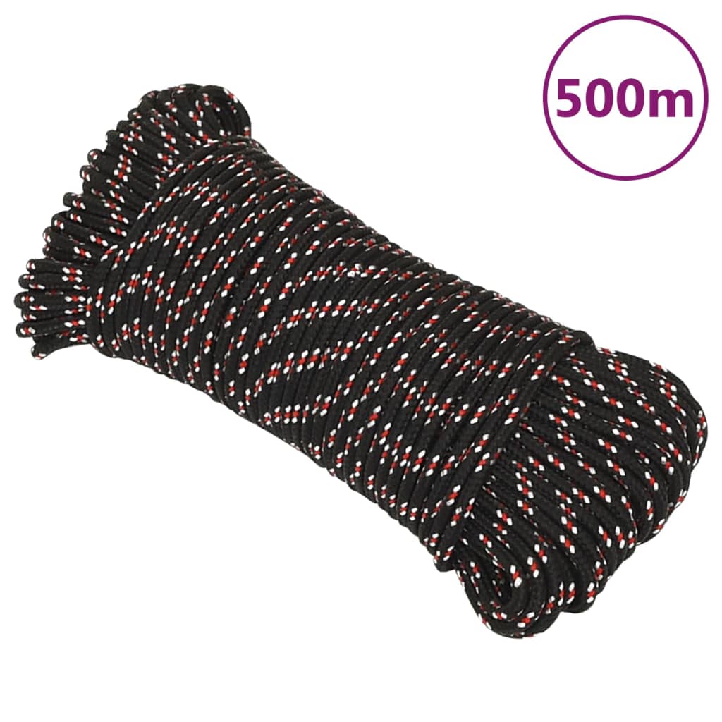 Bootsseil Schwarz 5 mm 500 m Polypropylen - Pazzar.ch