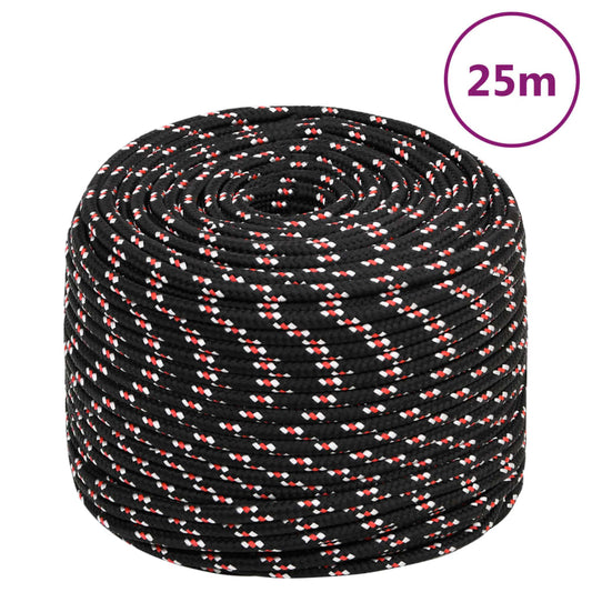 Bootsseil Schwarz 6 mm 25 m Polypropylen - Pazzar.ch