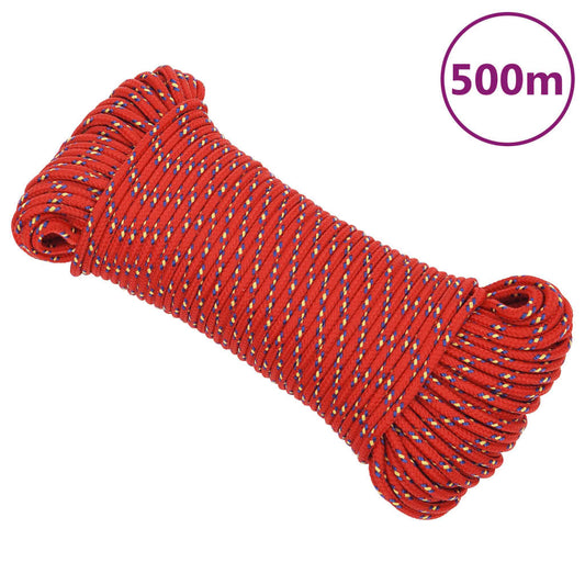 Bootsseil Rot 3 mm 500 m Polypropylen - Pazzar.ch