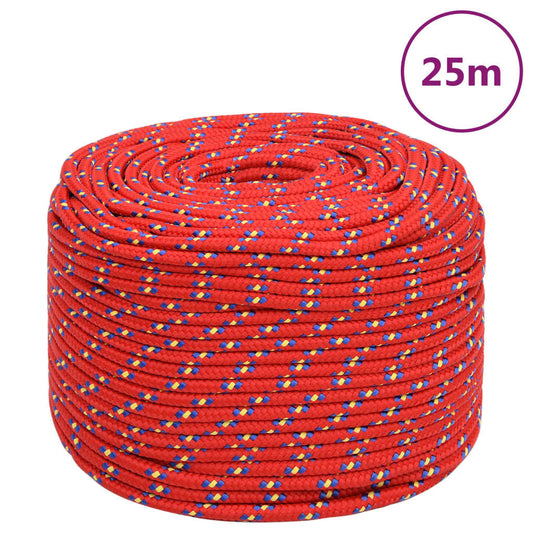 Bootsseil Rot 6 mm 25 m Polypropylen - Pazzar.ch