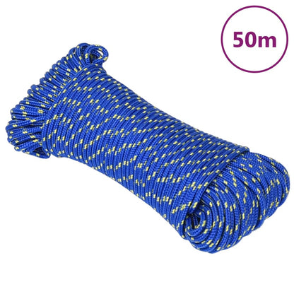 Bootsseil Blau 3 mm 50 m Polypropylen - Pazzar.ch