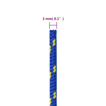 Bootsseil Blau 3 mm 50 m Polypropylen - Pazzar.ch