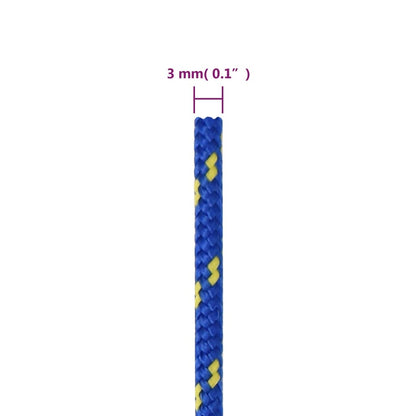 Bootsseil Blau 3 mm 250 m Polypropylen - Pazzar.ch