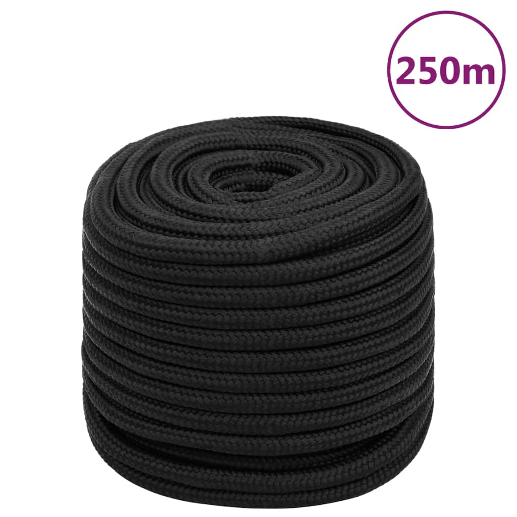 Bootsseil Schwarz 16 mm 250 m Polypropylen - Pazzar.ch