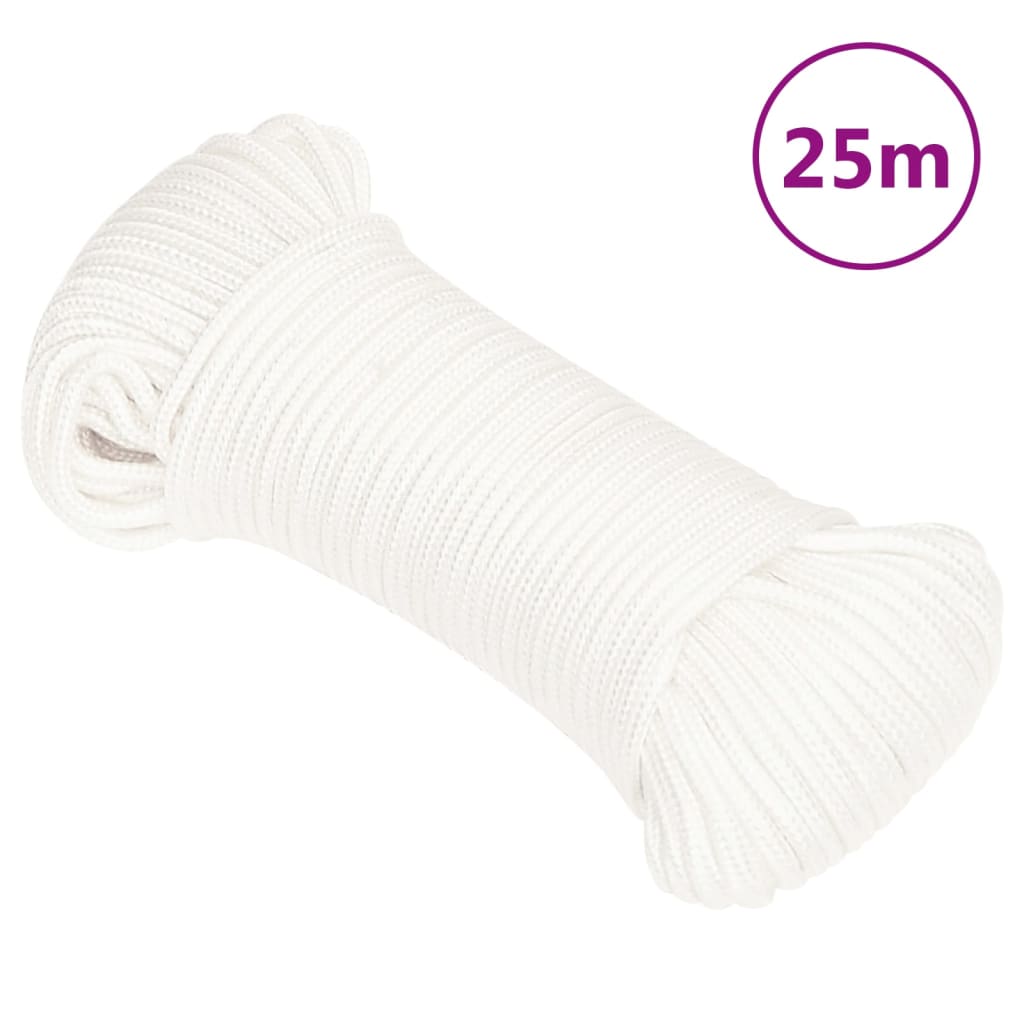Bootsseil Weiß 3 mm 25 m Polypropylen - Pazzar.ch