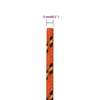 Bootsseil Orange 3 mm 250 m Polypropylen - Pazzar.ch