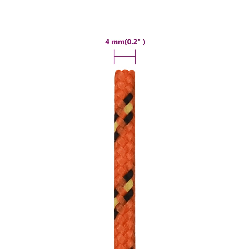 Bootsseil Orange 4 mm 25 m Polypropylen - Pazzar.ch