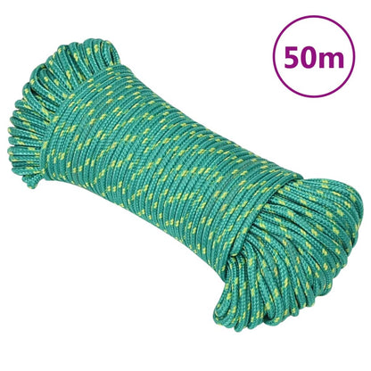 Bootsseil Grün 4 mm 50 m Polypropylen - Pazzar.ch