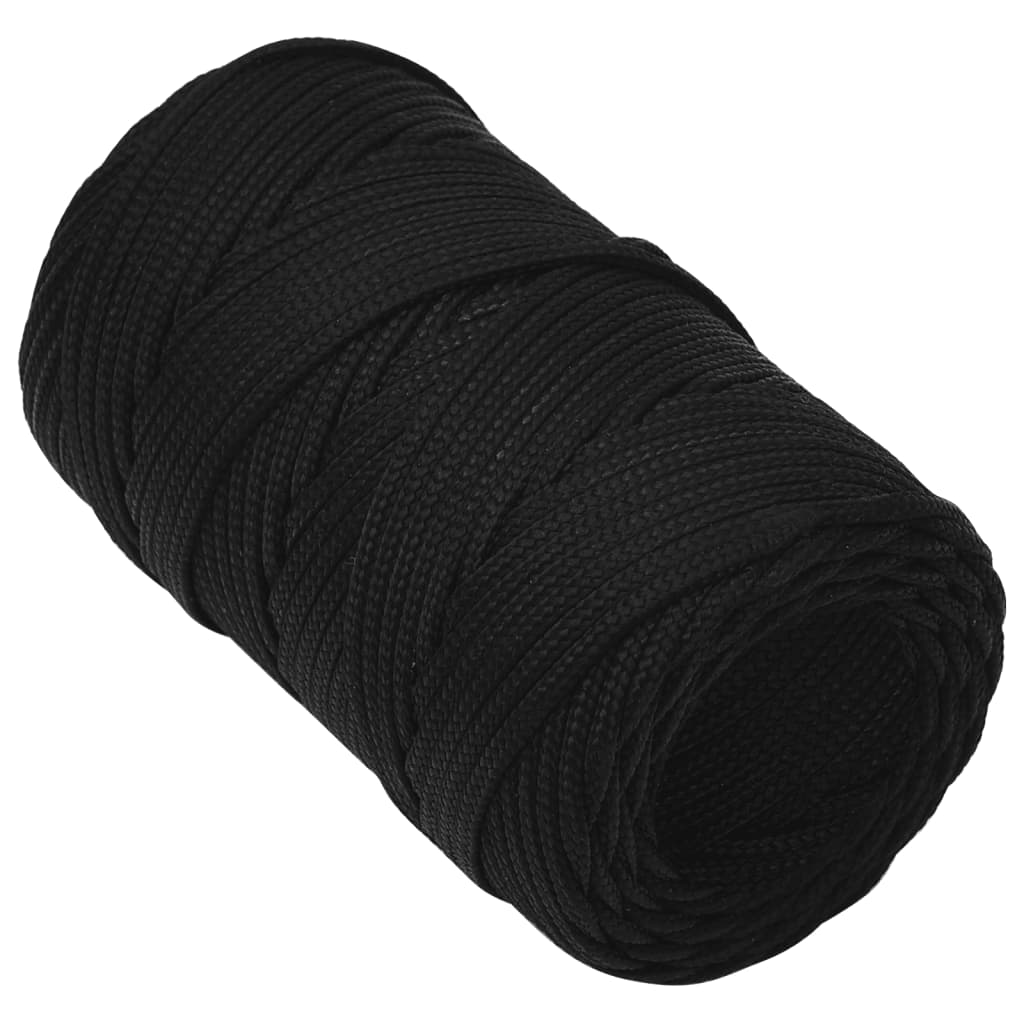 Arbeitsseil Schwarz 2 mm 25 m Polyester - Pazzar.ch