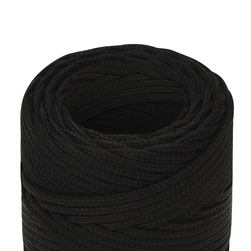 Arbeitsseil Schwarz 2 mm 25 m Polyester - Pazzar.ch